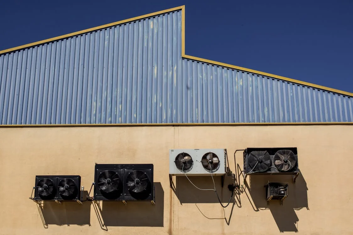 Commercial AC installation crane lift Miami FL — Air Duct Pros USA